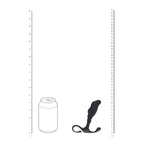 Shots Toys LEVELZ Rippled With Hard Loop Prostate Massager Medium Black Shots Toys