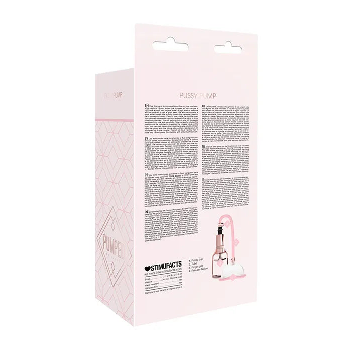Shots Toys Pumped Pussy Pump Vagina Pump Rose Pink Shots Toys