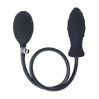 Shots Toys LEVELZ Ribbed Inflatable Anal Plug Black Shots Toys