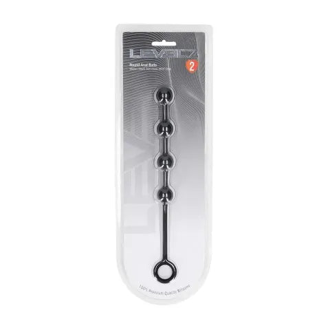 Shots Toys LEVELZ Round Silicone Anal Balls 20mm Black Shots Toys