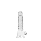 Shots Toys REALROCK Realistic Dildo With Balls Dong 7 Inch Clear Shots Toys