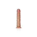 Shots Toys REALROCK Realistic Regular Curved Dildo With Suction Cup 9 Inch Tan Shots Toys