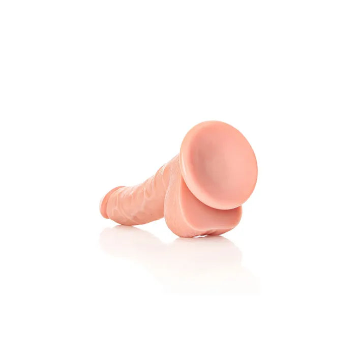 Shots Toys REALROCK Realistic Regular Curved Dong With Balls 7 Inch Flesh Shots Toys