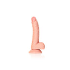 Shots Toys REALROCK Realistic Regular Curved Dong With Balls 7 Inch Flesh Shots Toys