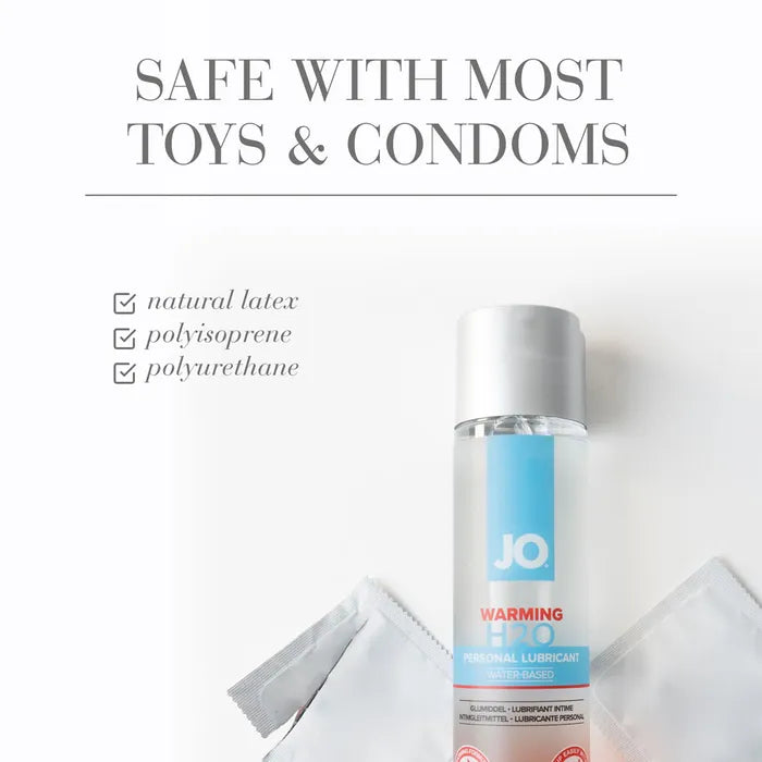 JO H2O Warming Water Based Warming Lubricant 120ml Bottle JO