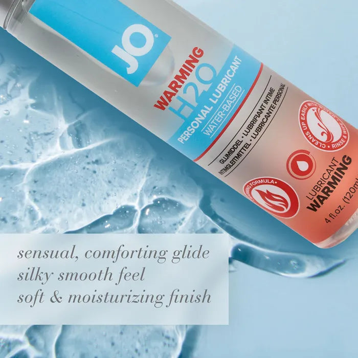 JO H2O Warming Water Based Warming Lubricant 120ml Bottle JO