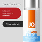 JO H2O Thick Water Based Anal Lubricant 240ml Bottle JO