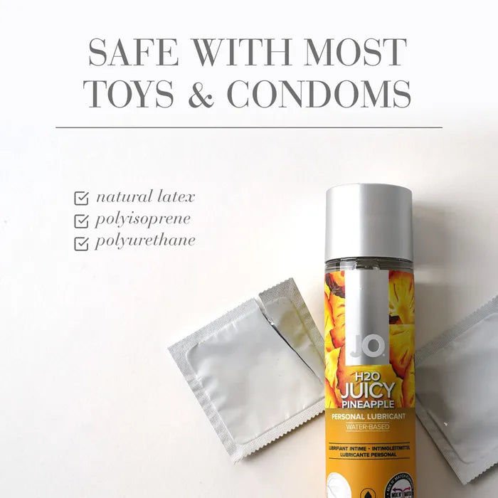 JO H2O Juicy Pineapple Flavoured Water Based Lubricant 30ml Bottle JO