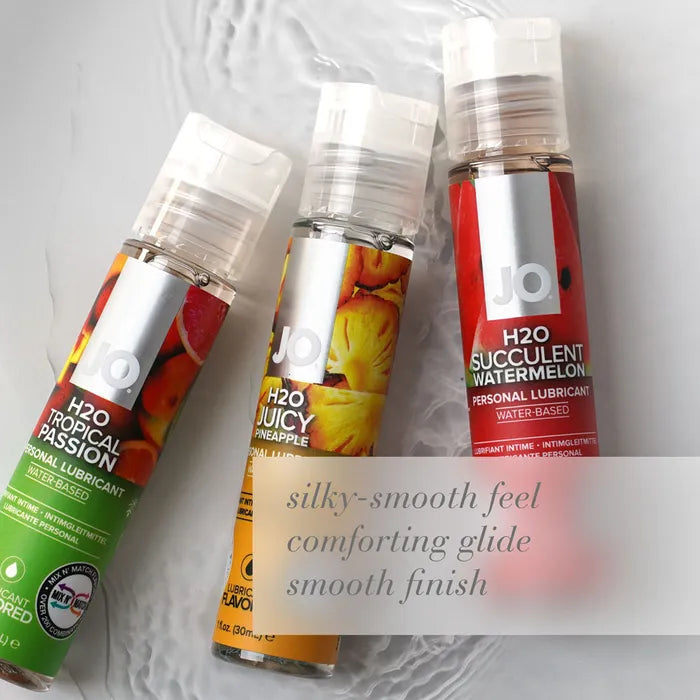 JO H2O Juicy Pineapple Flavoured Water Based Lubricant 30ml Bottle Secondary image