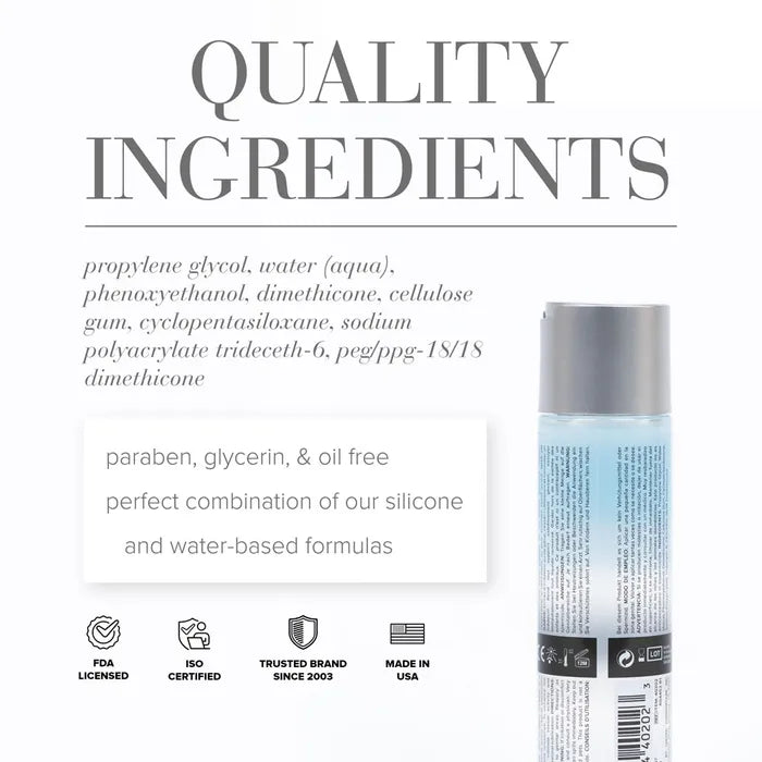 JO Classic Hybrid Lubricant 120ml Bottle Secondary image