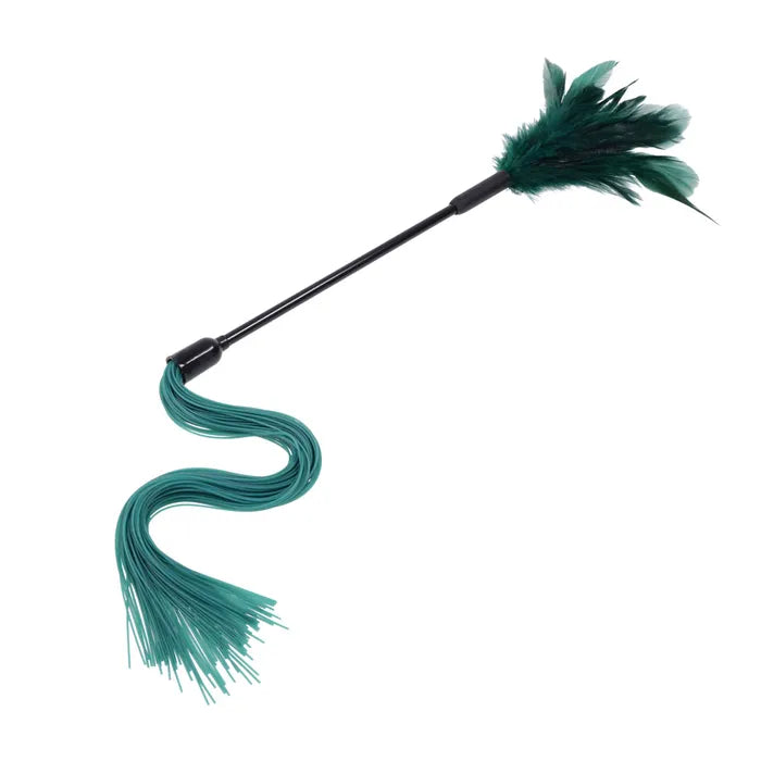 Sportsheets Sex & Mischief Indica Feather Tickler Whip Green Secondary image