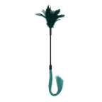 Sportsheets Sex & Mischief Indica Feather Tickler Whip Green Sportsheets