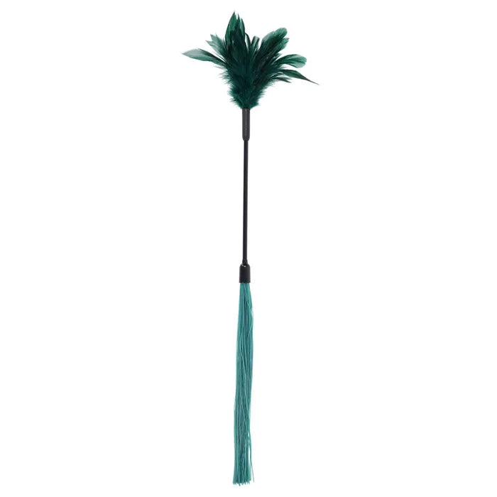 Sportsheets Sex & Mischief Indica Feather Tickler Whip Green Sportsheets Main image