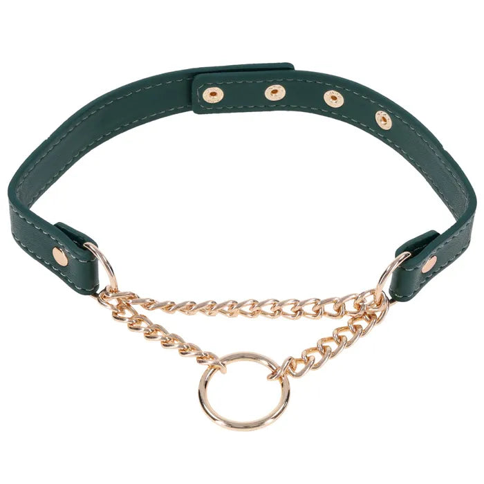 Sportsheets Sex & Mischief Indica Day Collar Green / Gold Sportsheets