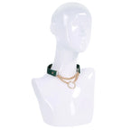 Sportsheets Sex & Mischief Indica Day Collar Green / Gold Sportsheets