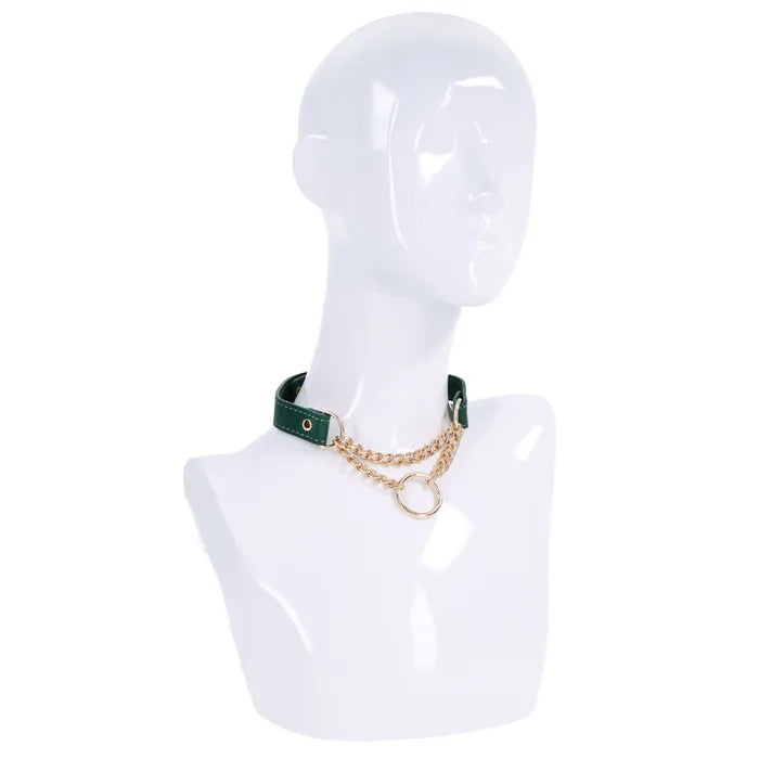 Sportsheets Sex & Mischief Indica Day Collar Green / Gold Sportsheets