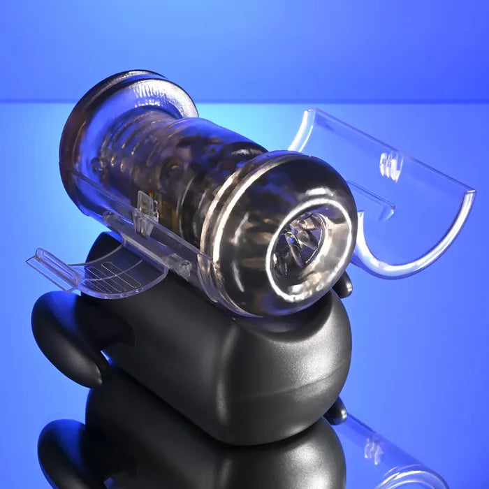 Zero Tolerance HOLD ME TIGHT USB Rechargeable Vibrating Auto Stroker With Phone Holder Black Zero Tolerance