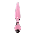 Satisfyer Triple Crystal 2 Pink Glass 3 In1 Butt Plug Satisfyer