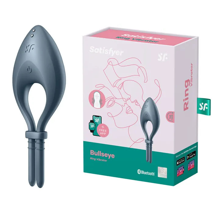 Satisfyer Bullseye Navy Vibrating Adjustable Lasso Cock Ring Satisfyer