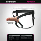 Pipedream Fantasy X Tensions Elite Silicone Hollow Strap On 5 Inch Flesh Pipedream