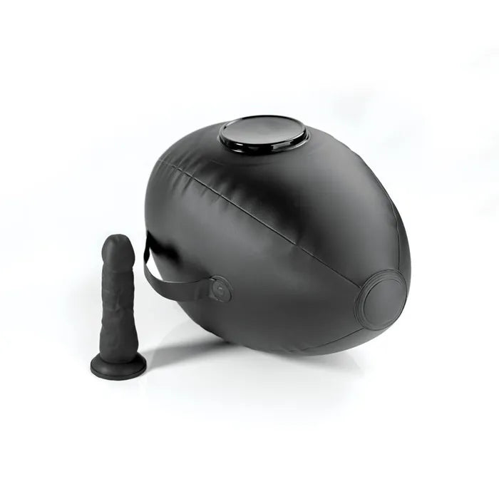 Pipedream Fetish Fantasy Series Body Dock Inflatable Love Ball Inflatable Cushion With Black 15.2cm Dildo Pipedream