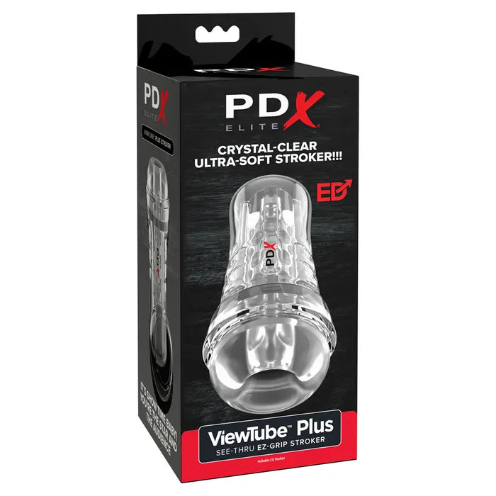 Pipedream PDX Elite ViewTube EZ Grip Stroker Clear Pipedream