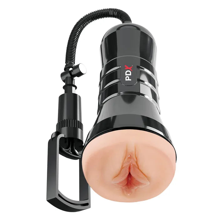 Pipedream PDX Wet Pussies Super Sucker XXL Vagina Stroker With Suction Pump Flesh Pipedream