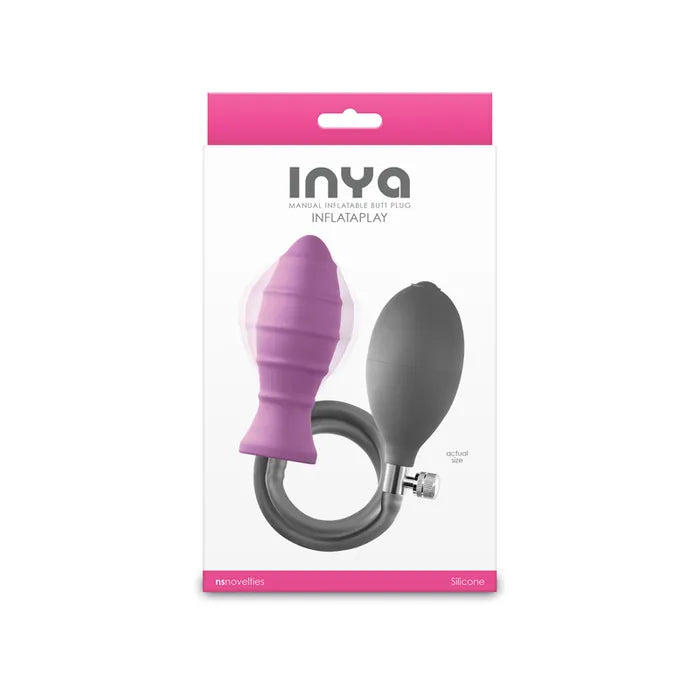 NS Novelties INYA InflataPlay Inflatable Butt Plug 10.5cm Pink NS Novelties