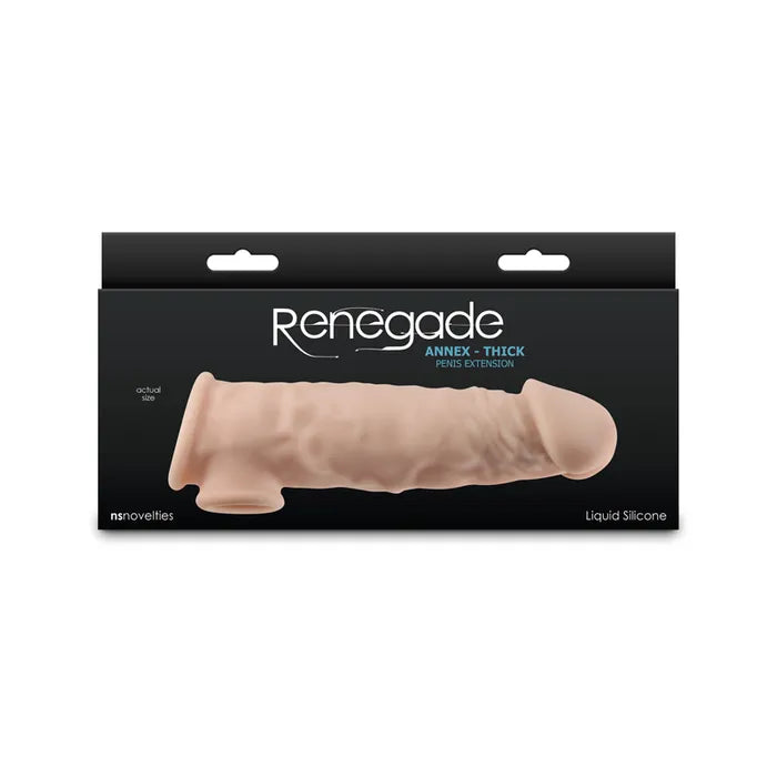 NS Novelties Renegade Annex Thick Penis Extender Sleeve 18.6cm Flesh NS Novelties