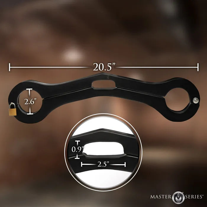 XR Brands Master Series Punished Balls To Wrist Humbler Restraint Secondary image