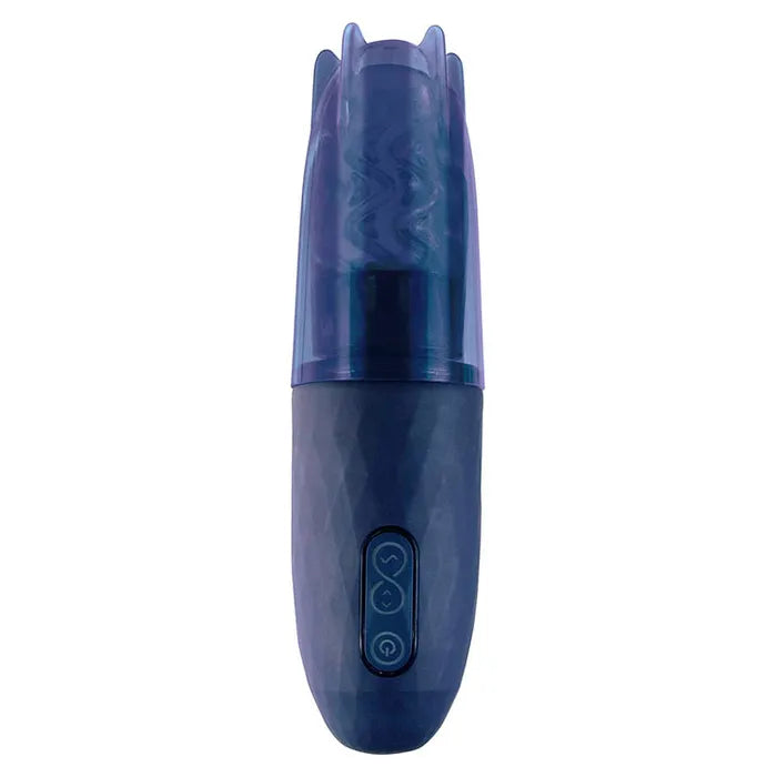Adam & Eve ADAMS MAGNA MISSILE USB Rechargeable Thrusting & Spinning Auto Stroker Blue Adam & Eve
