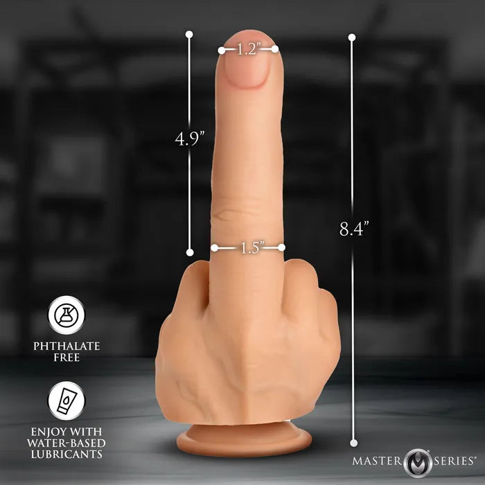 XR Brands Master Series The Finger Giant Finger Dildo 21.3cm Flesh XR Brands