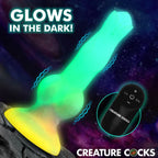 XR Brands Creature Cocks Astro Cock Glow In Dark Vibrating Fantasy Dildo With Remote 20.6cm XR Brands