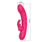 Party Up MONICA USB Rechargeable Rabbit Vibrator 15.8cm Pink Party Up