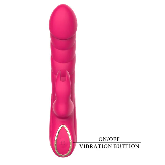 Party Up MONICA USB Rechargeable Rabbit Vibrator 15.8cm Pink Party Up