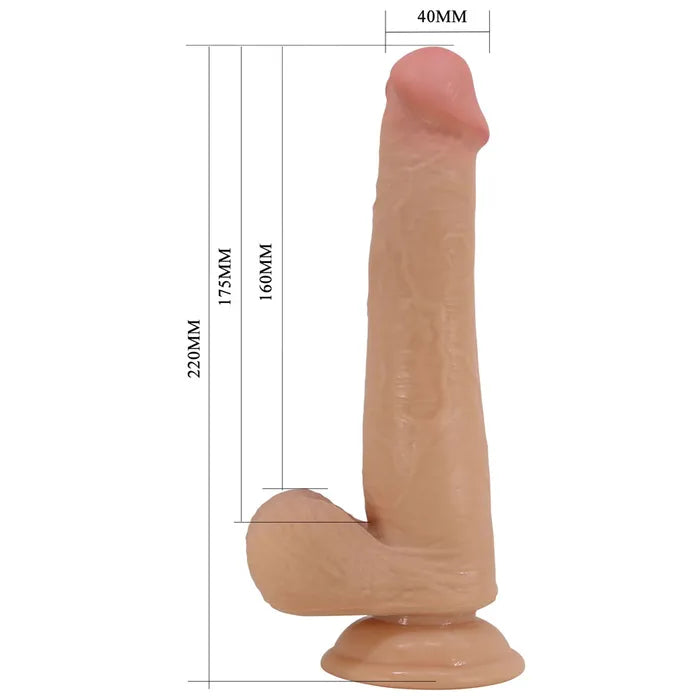 Party Up TIM Slide Skin Dong Flexible Dildo 22cm Flesh Party Up