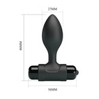Party Up KEN Vibrating Butt Plug Black Vibrating Butt Plug 8.6cm Party Up