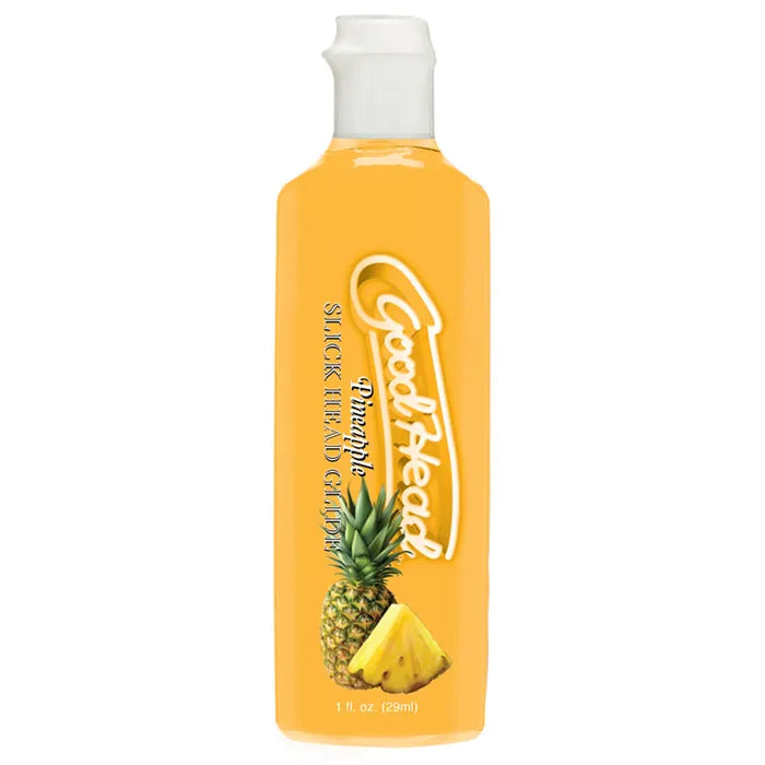 Doc Johnson GoodHead Pineapple Blowjob Set Stroker With Pineapple Flavoured Lubricant 30ml Bottle Doc Johnson