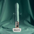 Evolved THE SHIMMY USB Rechargeable Thrusting Rabbit Vibrator Green Evolved
