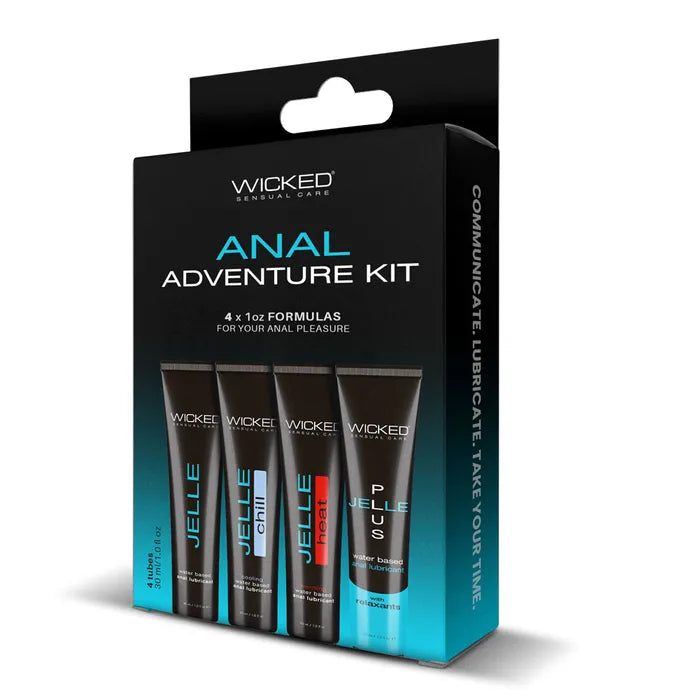 Wicked ANAL ADVENTURE KIT Mixed Jelle Anal Lubricants 30 ml Bottles 4 Pack Wicked Main image