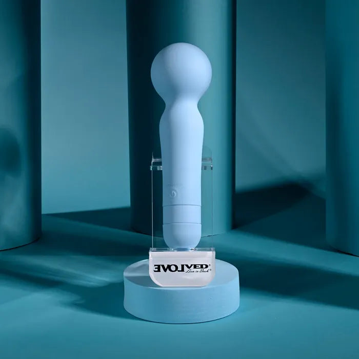 Evolved IRIS USB Rechargeable Massage Wand Blue 18.3 cm Evolved