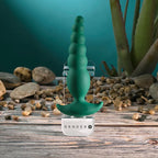 Gender X THE RATTLER USB Rechargeable Vibrating & Twirling Anal Plug Green 17 cm Gender X