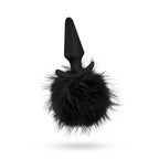 Blush Novelties Anal Adventures Platinum Rabbit Tail 10cm Butt Plug With Bunny Tail Blush Novelties