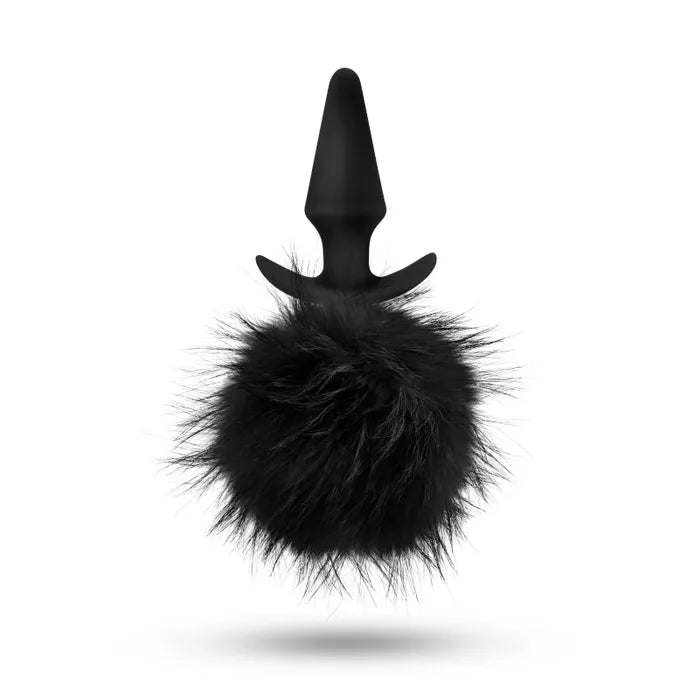 Blush Novelties Anal Adventures Platinum Rabbit Tail 10cm Butt Plug With Bunny Tail Blush Novelties Main image