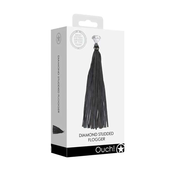 OUCH! Diamond Studded Whip Whip Black Secondary image