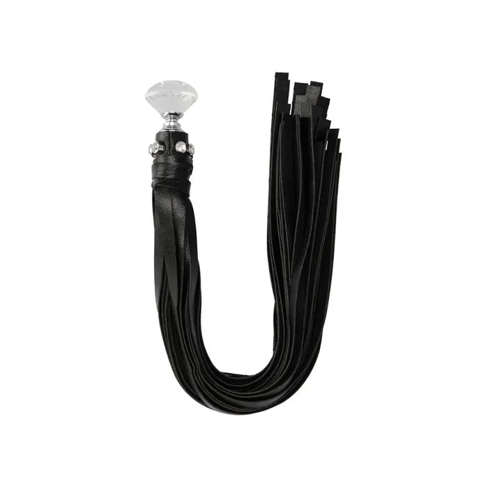 OUCH! Diamond Studded Whip Whip Black Shots Toys