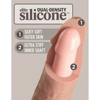 King Cock Elite Ultimate Vibrating Silicone Body Dock Kit - Body Dock Strap-On Harness with 17.8 cm Vibrating Dong & Vibrating Balls Pipedream