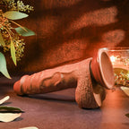 Evolved REALISTIC DARK Dong 8 Inch Brown Evolved