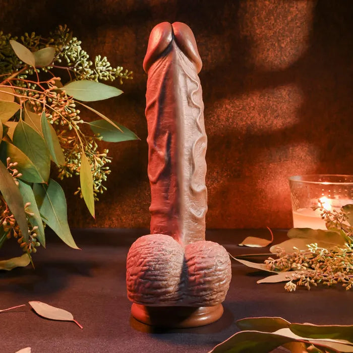 Evolved REALISTIC DARK Dong 8 Inch Brown Evolved