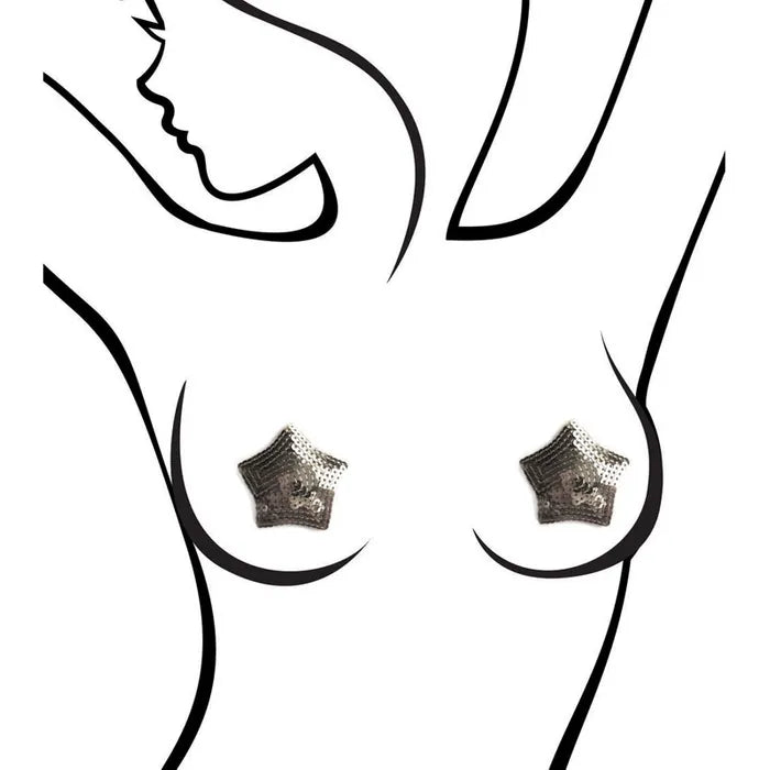 Little Genie Sexy AF Nipple Couture Sequin Reusable Nipple Pasties Secondary image